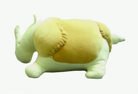 英國風抗塵螨玩偶抱枕系列-肥肥犀牛