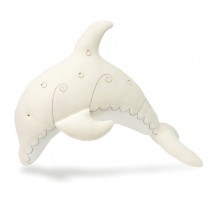 英國風抗塵蹣玩偶抱枕系列-胖胖海豚