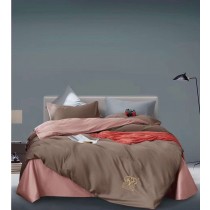 Romsey 頂級五星級貢緞咖啡紅時尚寢具 (床包組)(加大尺寸6*6.2)